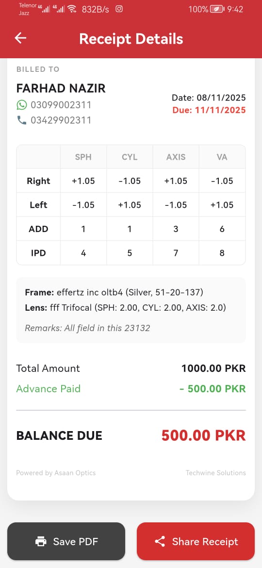 Creating a new customer invoice